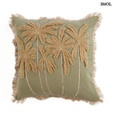 Dekorativer Kissenbezug mit Palmenstickerei | TROPICAL BREEZE