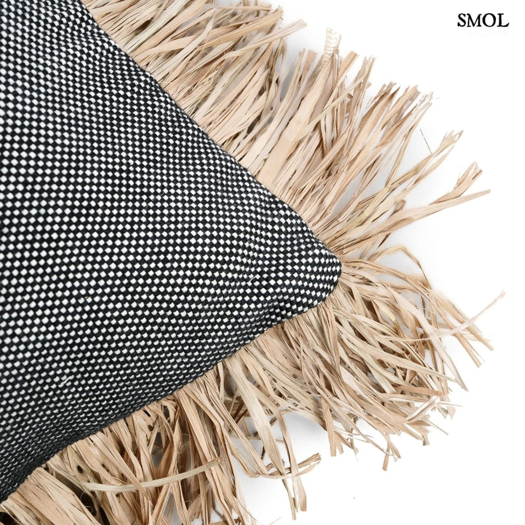 Díszpárnahuzat Raffiával, 30x50 cm | BONITA - SMOL