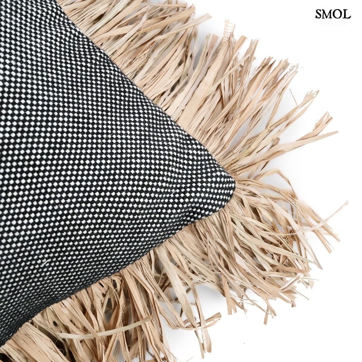 Díszpárnahuzat Raffiával, 30x50 cm | BONITA - SMOL