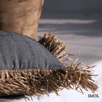 Díszpárnahuzat Raffiával, 30x50 cm | BONITA - SMOL