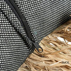 Díszpárnahuzat Raffiával, 30x50 cm | BONITA - SMOL