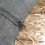 Díszpárnahuzat Raffiával, 40x40 | BONITA - SMOL