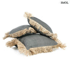 Díszpárnahuzat Raffiával, 40x40 | BONITA - SMOL