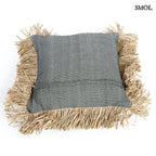 Díszpárnahuzat Raffiával, 40x40 | BONITA - SMOL