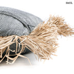 Díszpárnahuzat Raffiával, 40x40 | BONITA - SMOL