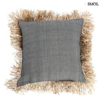 Díszpárnahuzat Raffiával, 60x60 | BONITA - SMOL