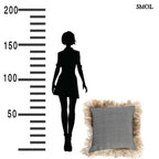 Díszpárnahuzat Raffiával, 60x60 | BONITA - SMOL