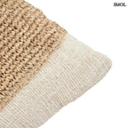 Díszpárnahuzat Raffiával | RAFFIA STAMP - SMOL