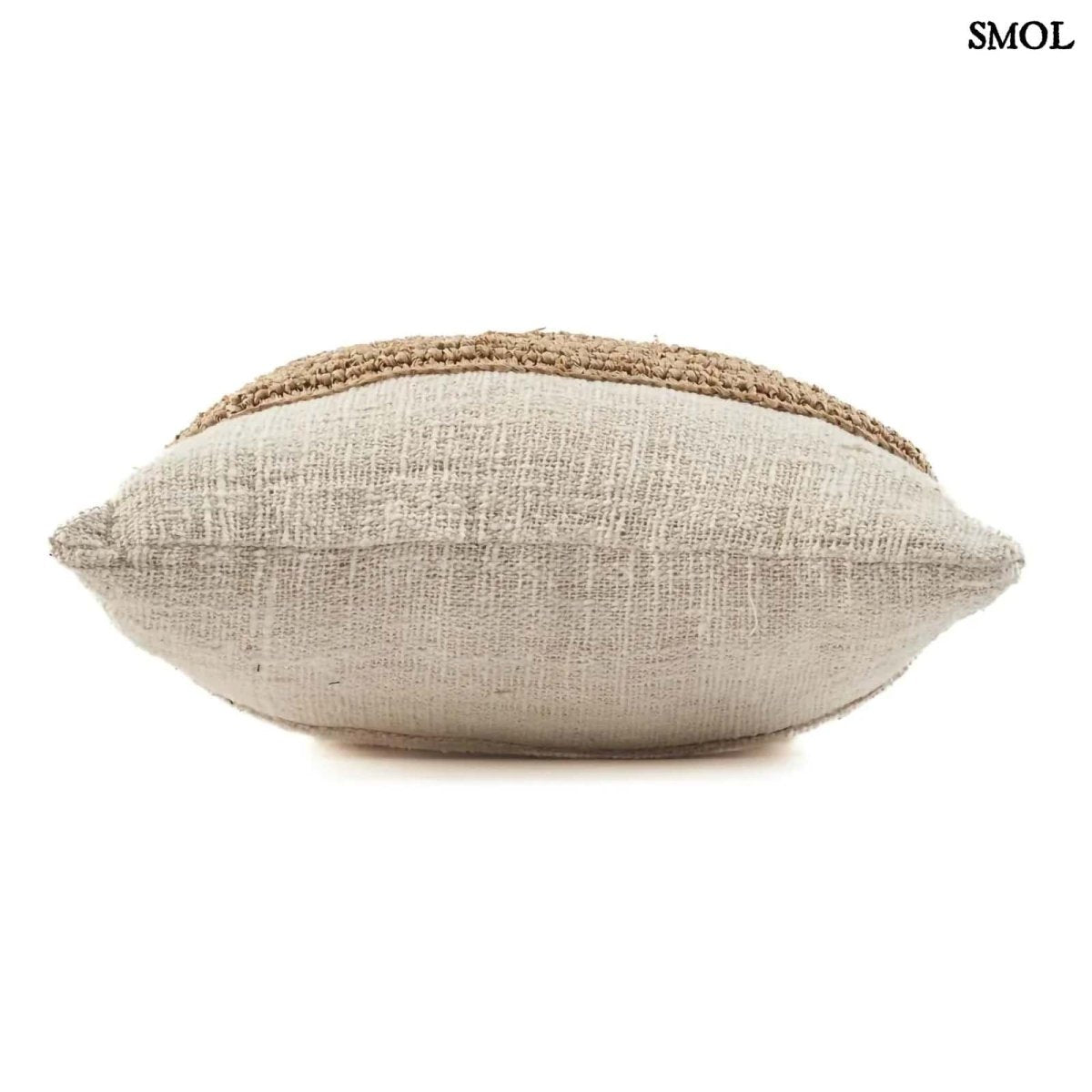 Díszpárnahuzat Raffiával | RAFFIA STAMP - SMOL