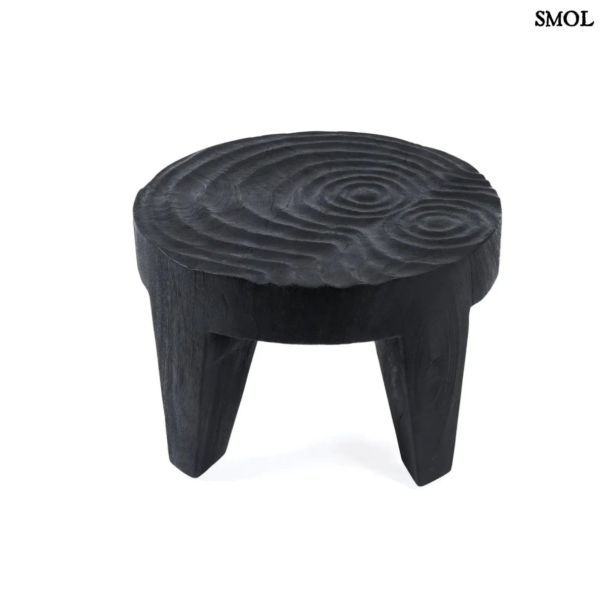 Dohányzóasztal - fekete, fa | MADERO | SMOL - fehér háttérrel