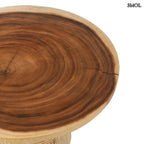 Dohányzóasztal - természetes fa, natúr | MATATA | SMOL - asztallap nyagyítva