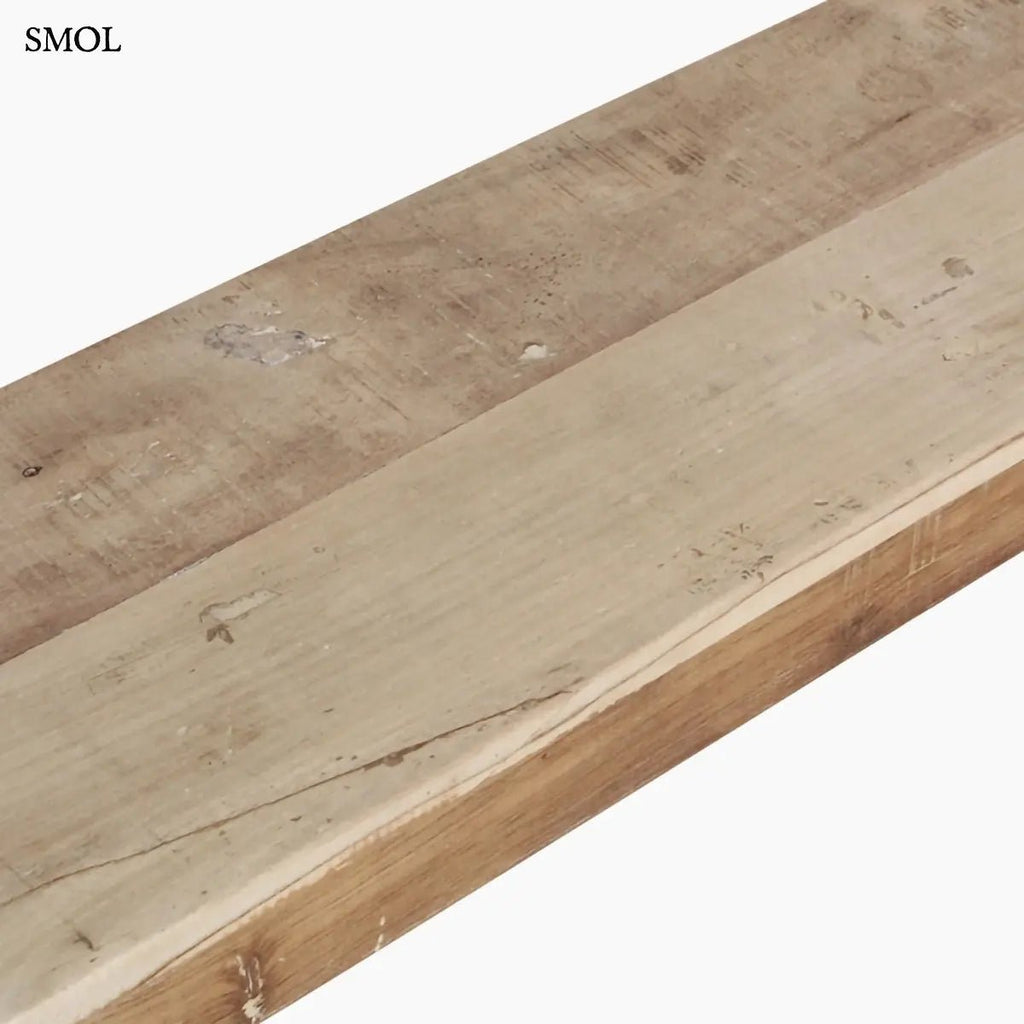 Összecsukható étkezőpad vintage stílusban, tömör fából, stabil és otthonos, beltéri vagy terasz használatra, ülőfelület nagyítva