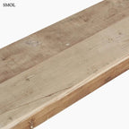 Összecsukható étkezőpad vintage stílusban, tömör fából, stabil és otthonos, beltéri vagy terasz használatra, ülőfelület nagyítva