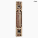 Összecsukható étkezőpad vintage stílusban, tömör fából, stabil és otthonos, beltéri vagy terasz használatra, alulról