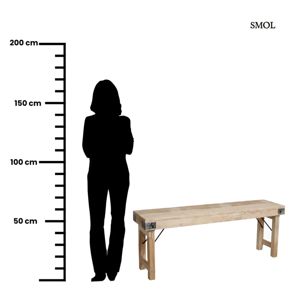 Összecsukható étkezőpad vintage stílusban, tömör fából, stabil és otthonos, beltéri vagy terasz használatra, méretarányosan, 120 cm