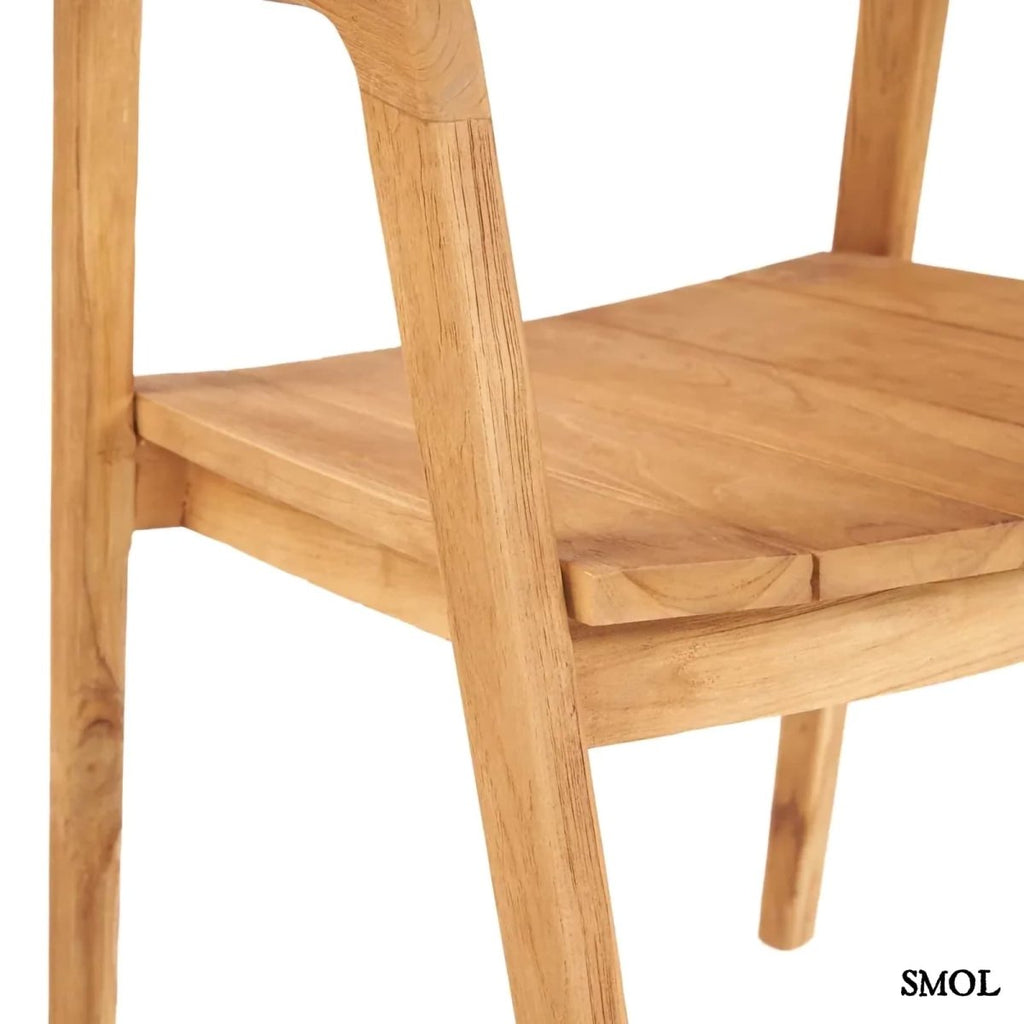 Étkezőszék - bel - és kültéri, fa, 74 cm | NIHI OKA - SMOL