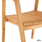 Étkezőszék - bel - és kültéri, fa, 74 cm | NIHI OKA - SMOL