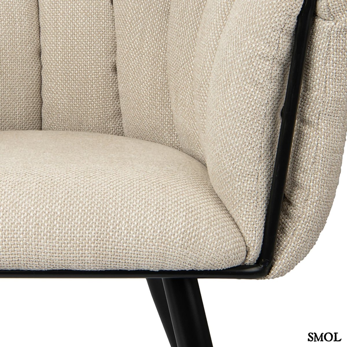 Étkezőszék szett - 2 db, kárpitozott | BREEZE BEIGE - SMOL