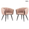 Étkezőszék szett - 2 db, kárpitozott | BREEZE PINK