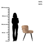 Étkezőszék szett - 2 db, kárpitozott | CLOUD CARAMEL - SMOL