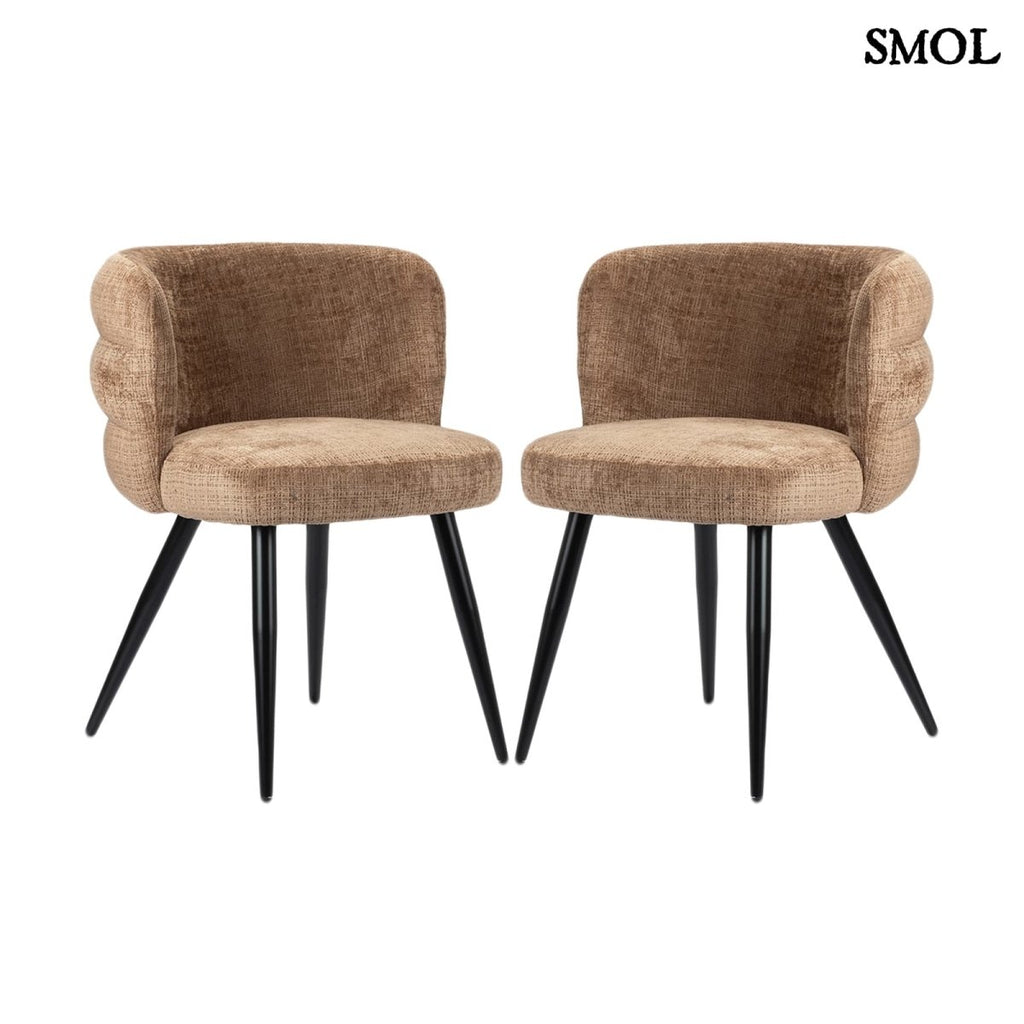 Étkezőszék szett - 2 db, kárpitozott | CLOUD CARAMEL - SMOL