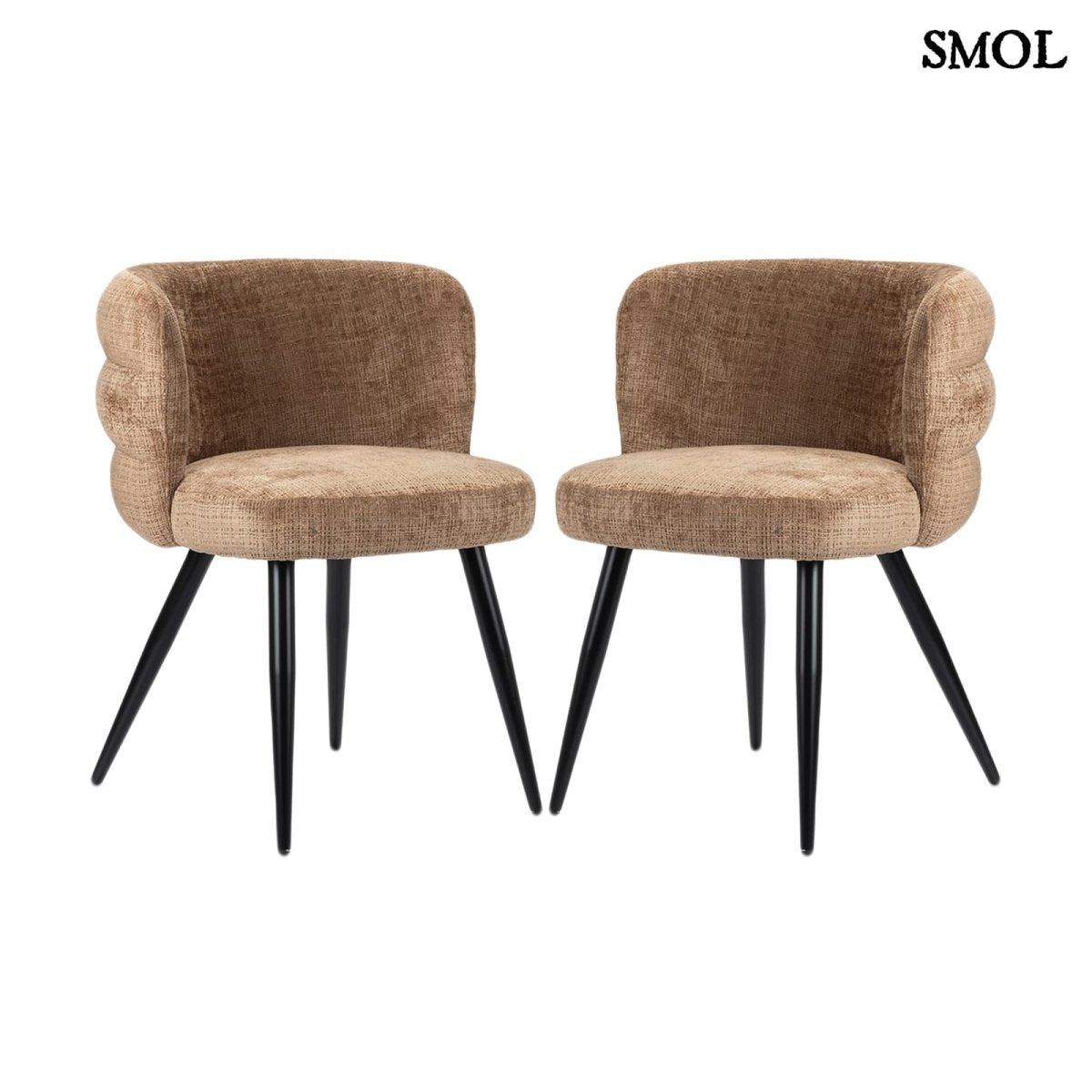 Étkezőszék szett - 2 db, kárpitozott | CLOUD CARAMEL - SMOL