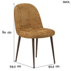 Étkezőszék szett - 2 db, kárpitozott | EGG GOLD - SMOL