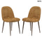 Étkezőszék szett - 2 db, kárpitozott | EGG GOLD