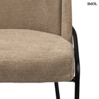 Étkezőszék szett - 2 db, kárpitozott | FJORD BROWN - SMOL