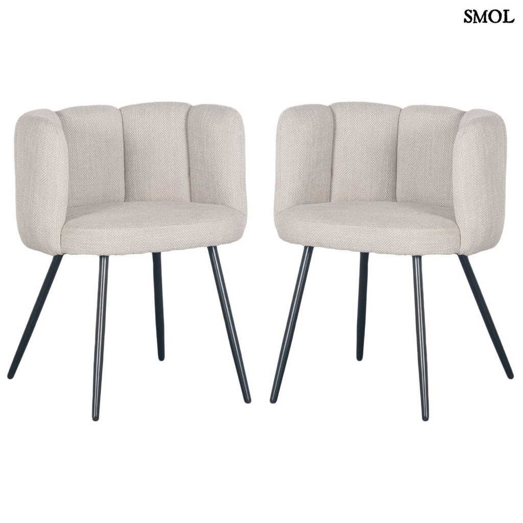 Étkezőszék szett - 2 db, kárpitozott | HIGH FIVE BEIGE - SMOL