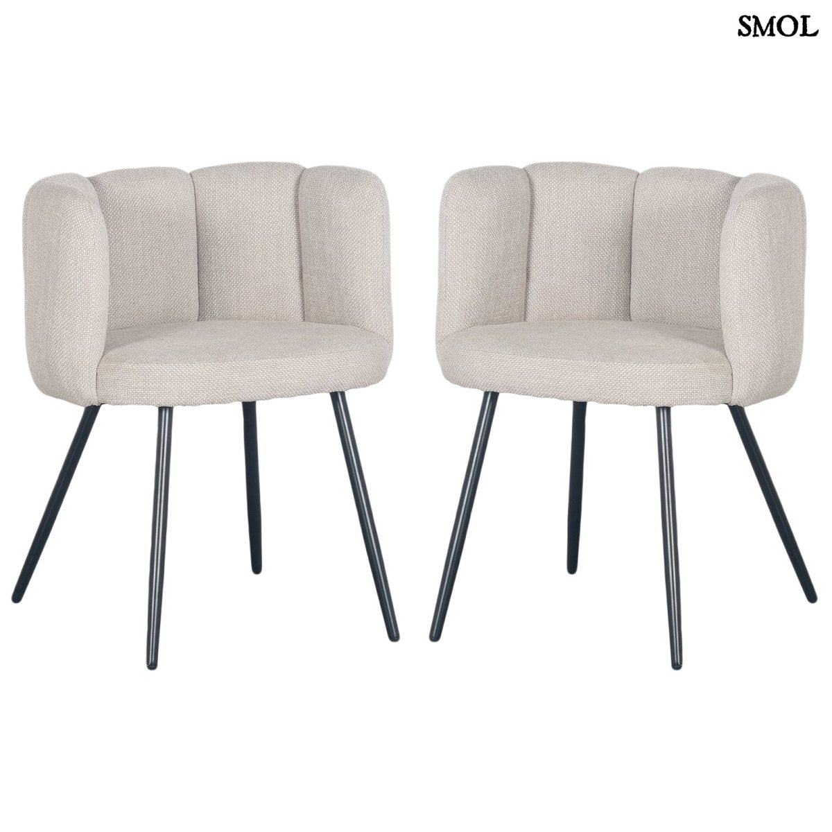 Étkezőszék szett - 2 db, kárpitozott | HIGH FIVE BEIGE - SMOL