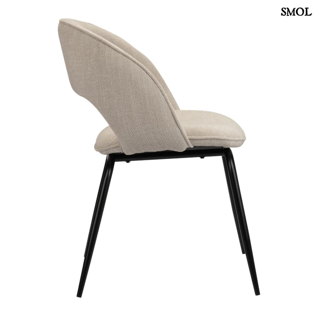 Étkezőszék szett - 2 db, kárpitozott | RAINBOW BEIGE - SMOL