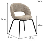 Étkezőszék szett - 2 db, kárpitozott | RAINBOW COCO - SMOL