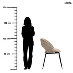 Étkezőszék szett - 2 db, kárpitozott | RAINBOW SAND WHITE - SMOL