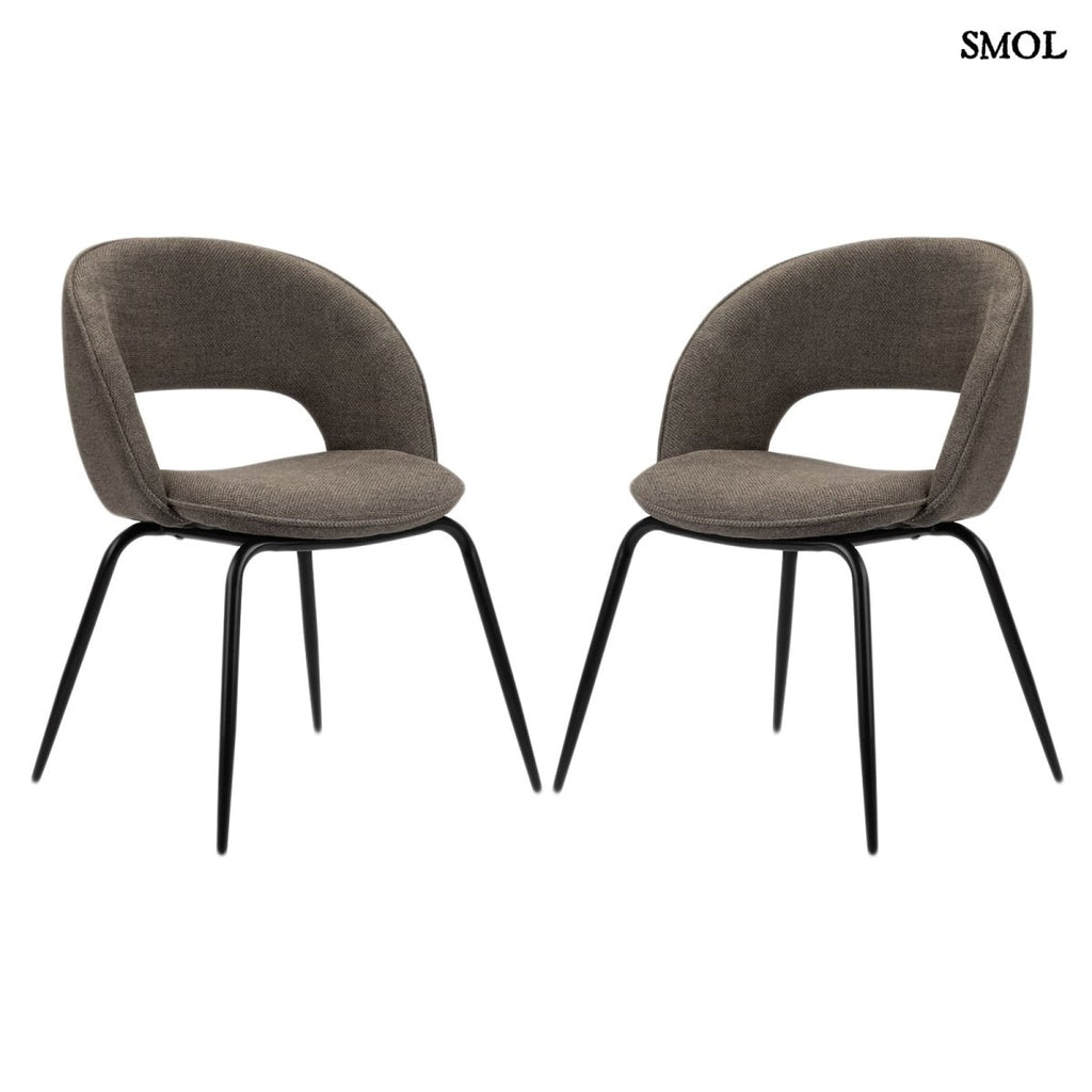 Étkezőszék szett - 2 db, kárpitozott | RAINBOW TAUPE - SMOL