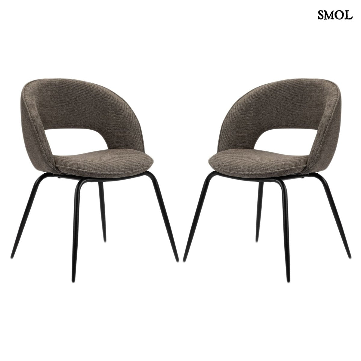 Étkezőszék szett - 2 db, kárpitozott | RAINBOW TAUPE - SMOL