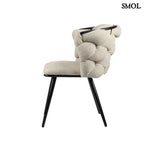 Étkezőszék szett - 2 db, kárpitozott | ROCK BEIGE - SMOL