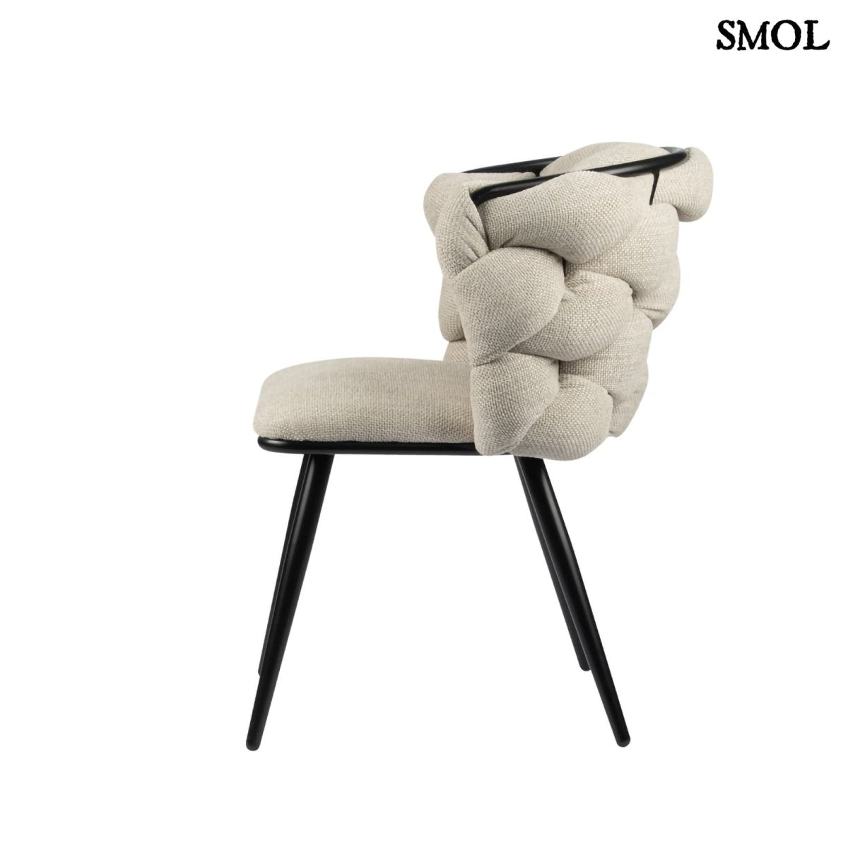 Étkezőszék szett - 2 db, kárpitozott | ROCK BEIGE - SMOL