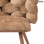 Étkezőszék szett - 2 db, kárpitozott | ROCK CARAMEL - SMOL