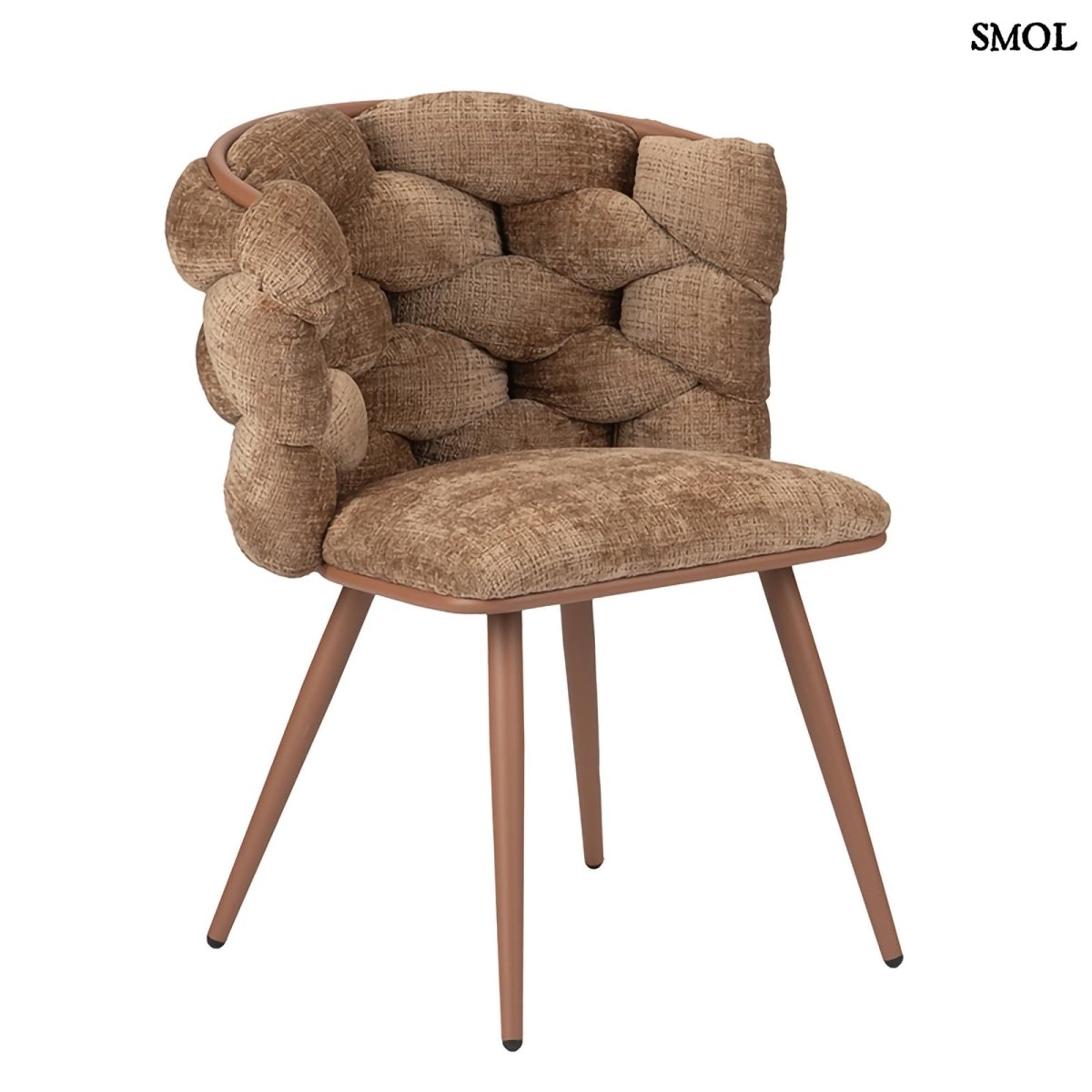 Étkezőszék szett - 2 db, kárpitozott | ROCK CARAMEL - SMOL