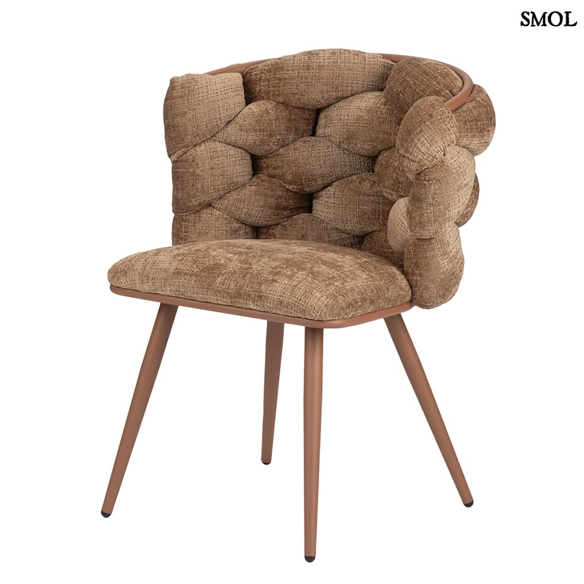 Étkezőszék szett - 2 db, kárpitozott | ROCK CARAMEL - SMOL