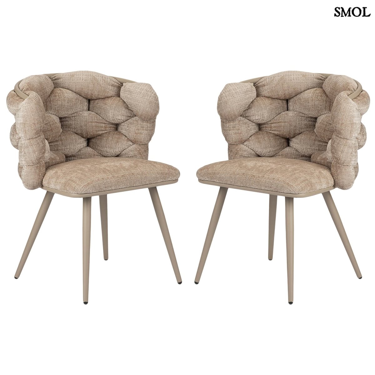 Étkezőszék szett - 2 db, kárpitozott | ROCK CREAM - SMOL