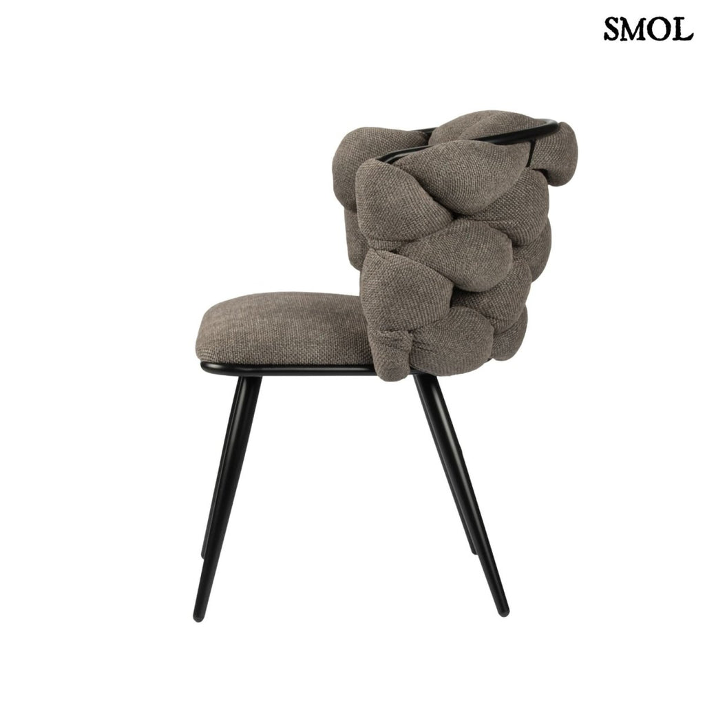 Étkezőszék szett - 2 db, kárpitozott | ROCK TAUPE - SMOL