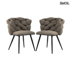 Étkezőszék szett - 2 db, kárpitozott | ROCK TAUPE - SMOL