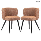 Étkezőszék szett - 2 db, kárpitozott | SAFIYA TERRACOTTA - SMOL