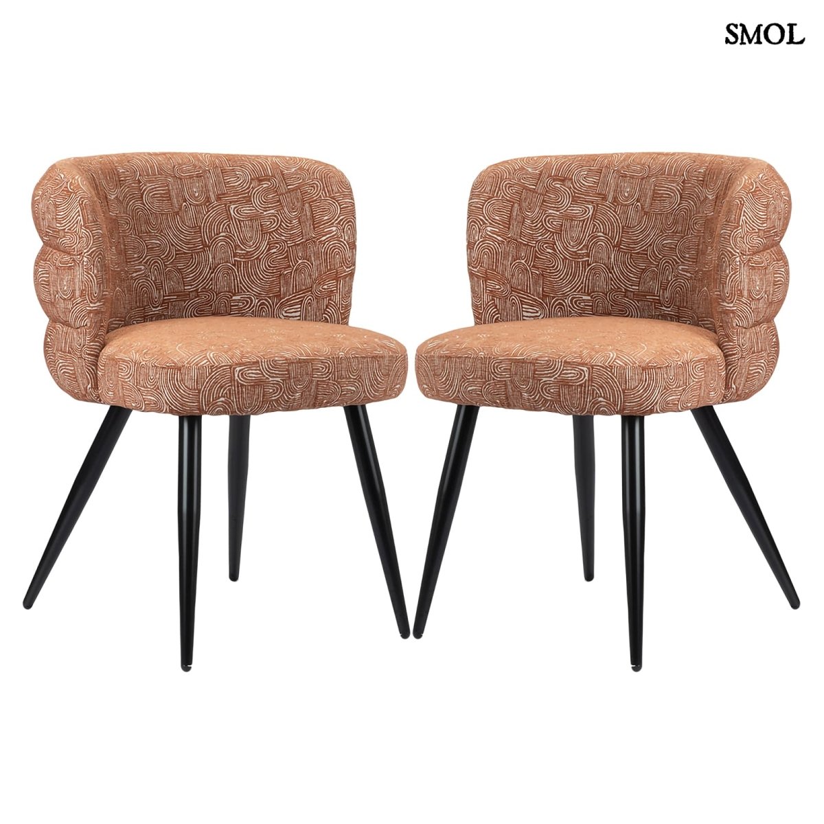 Étkezőszék szett - 2 db, kárpitozott | SAFIYA TERRACOTTA - SMOL