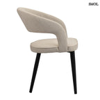 Étkezőszék szett - 2 db, kárpitozott, tűzálló| TUSK BEIGE - SMOL