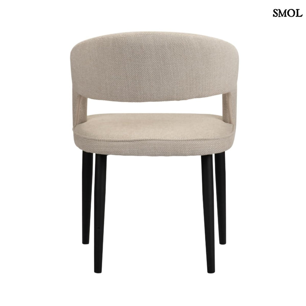 Étkezőszék szett - 2 db, kárpitozott, tűzálló| TUSK BEIGE - SMOL