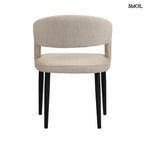 Étkezőszék szett - 2 db, kárpitozott, tűzálló| TUSK BEIGE - SMOL