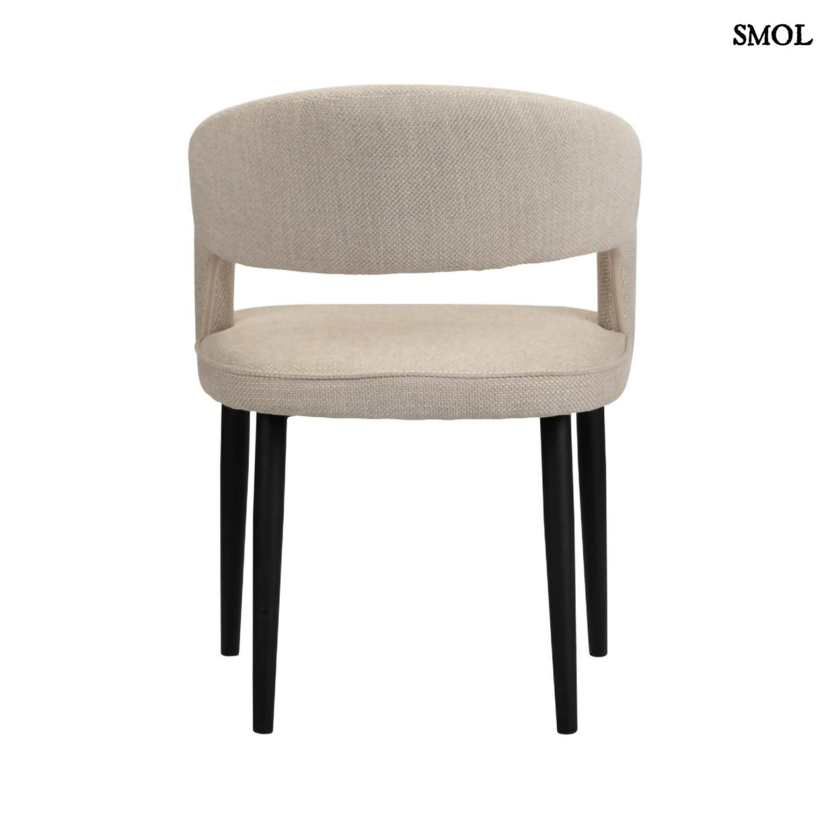 Étkezőszék szett - 2 db, kárpitozott, tűzálló| TUSK BEIGE - SMOL